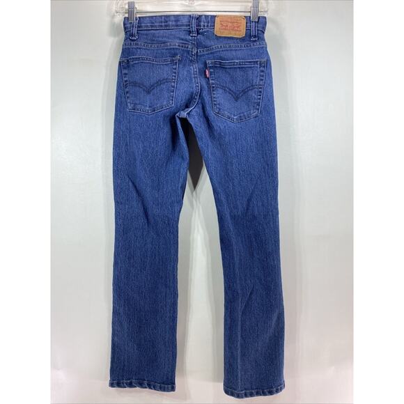 Levi's 511 Performance Adjustable Slim Blue Denim Jeans Boys Size 12 Reg 26x27 - Picture 1 of 7